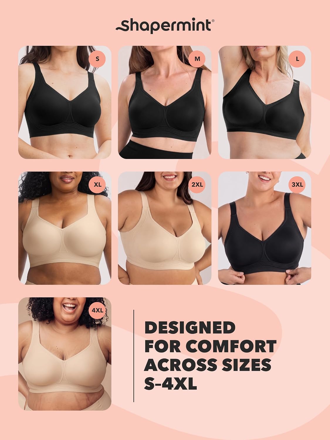 SHAPERMINT Everyday Wireless Jelly Full Coverage Bra — image 6