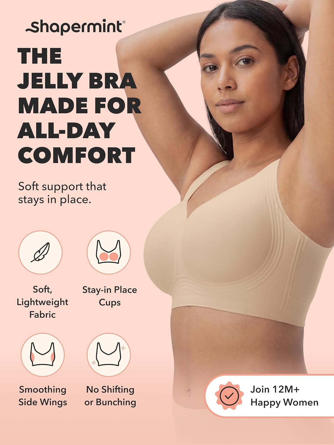 SHAPERMINT Everyday Wireless Jelly Full Coverage Bra — image 7