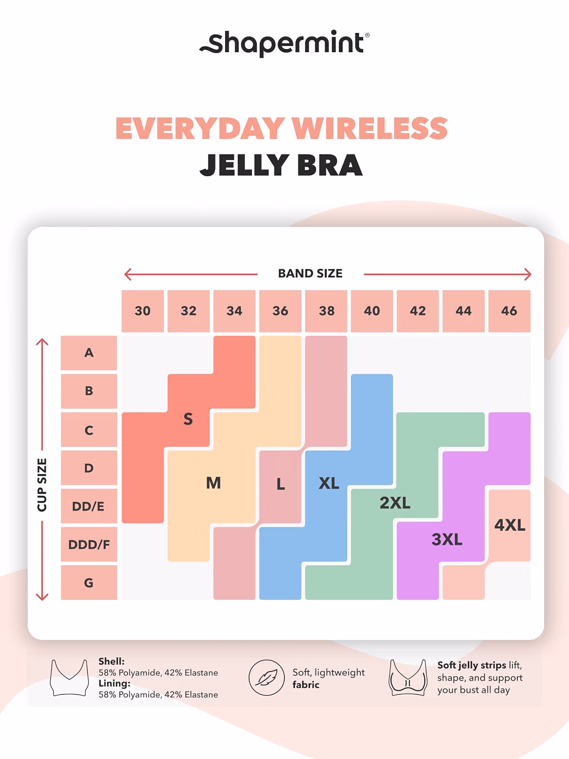 SHAPERMINT Everyday Wireless Full Coverage Jelly Bra — image 3