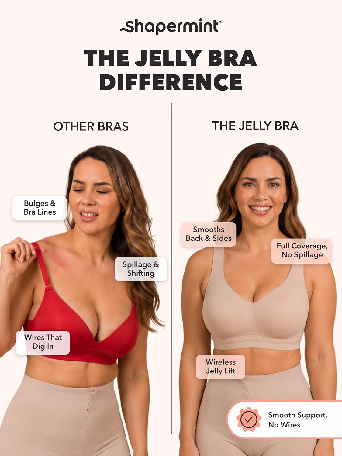 SHAPERMINT Everyday Wireless Full Coverage Jelly Bra — image 4
