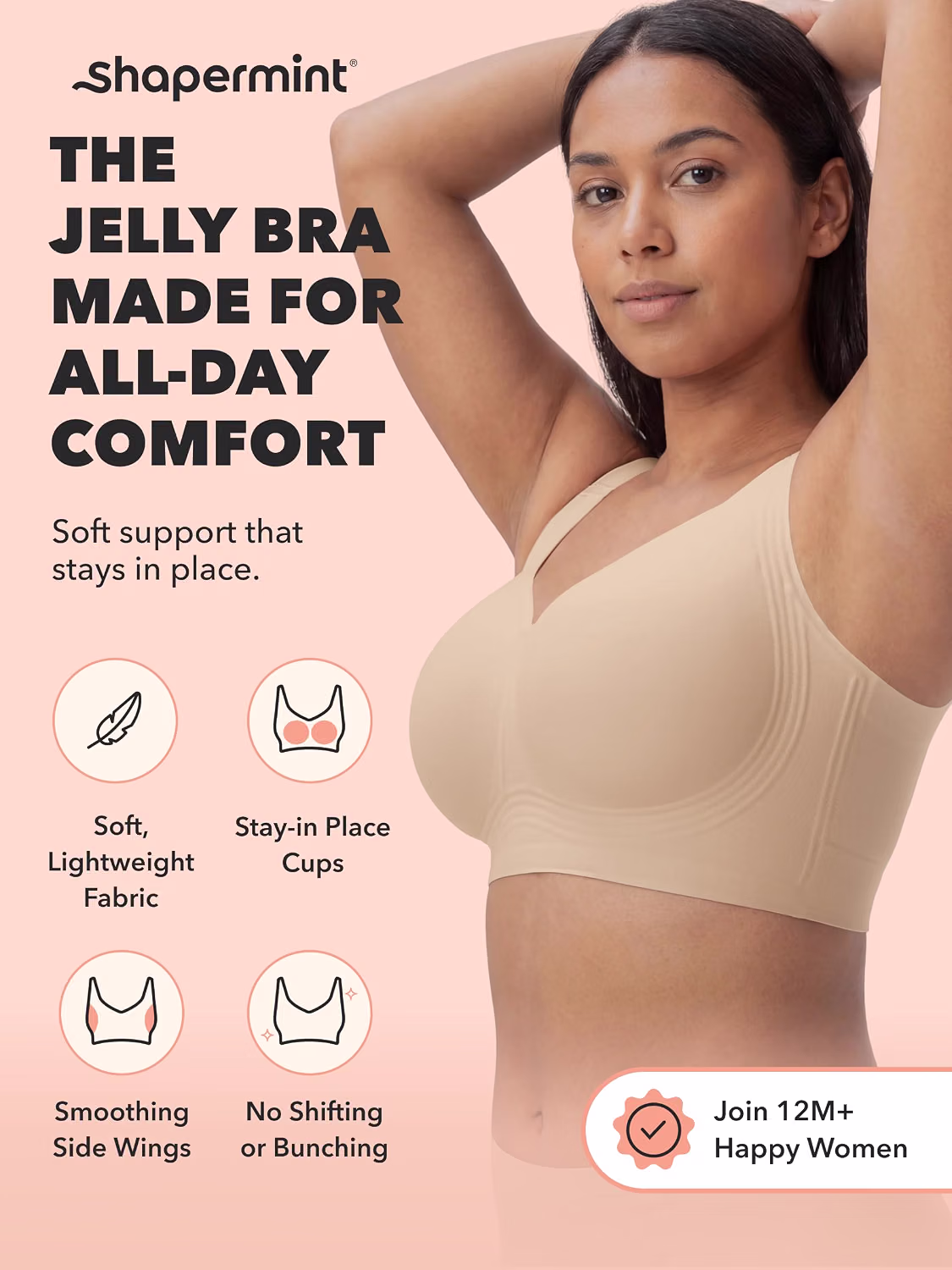 SHAPERMINT Everyday Wireless Full Coverage Jelly Bra — image 7