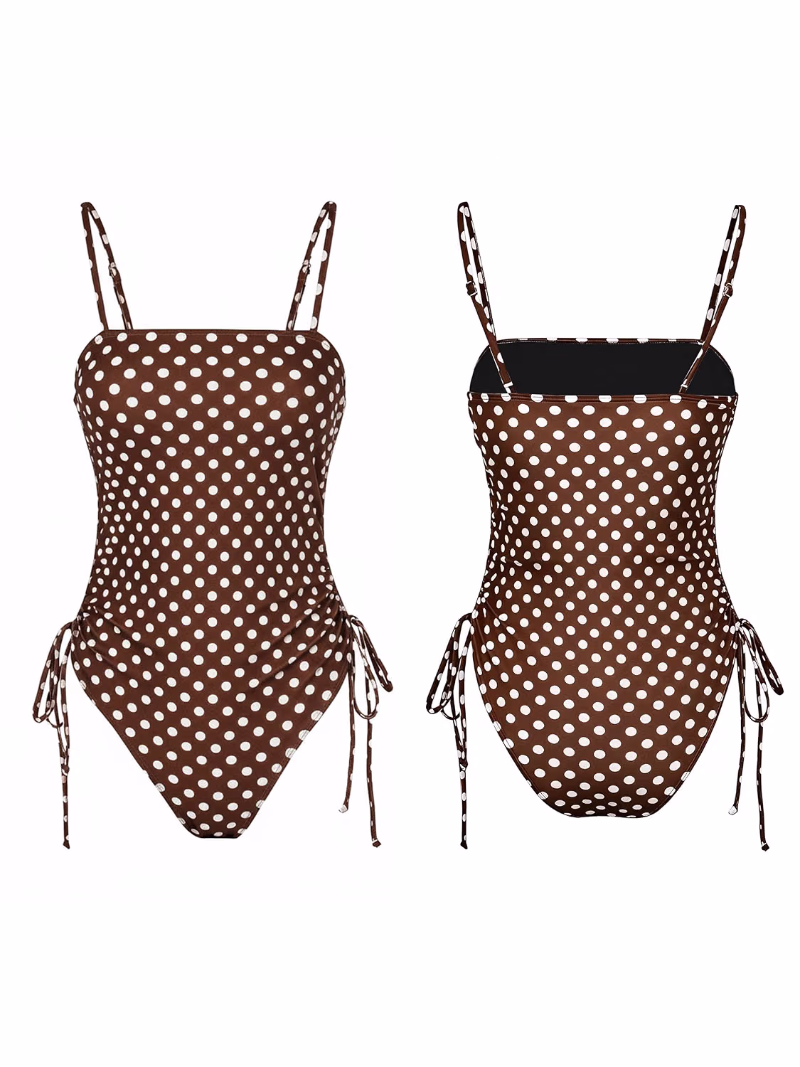 EDOLYNSA Retro Polka Dot One Piece Swimsuit — image 4