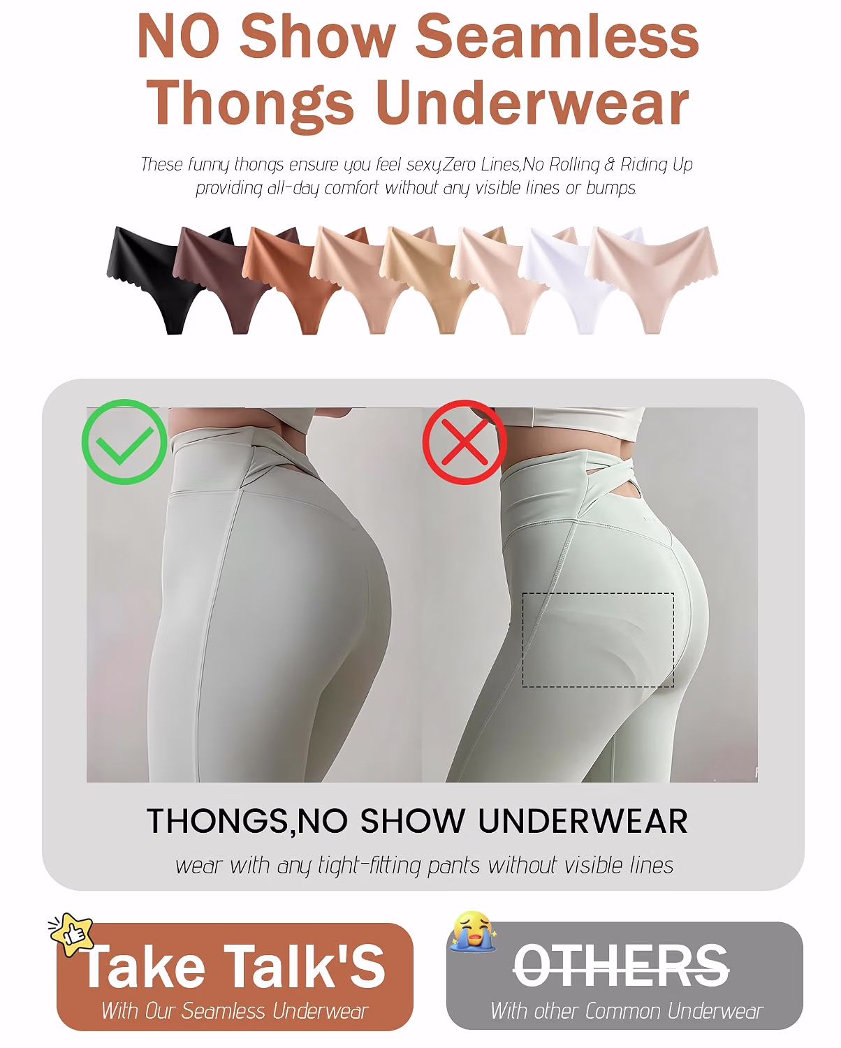 Take Talk Seamless No Show High Waisted Thong — image 4