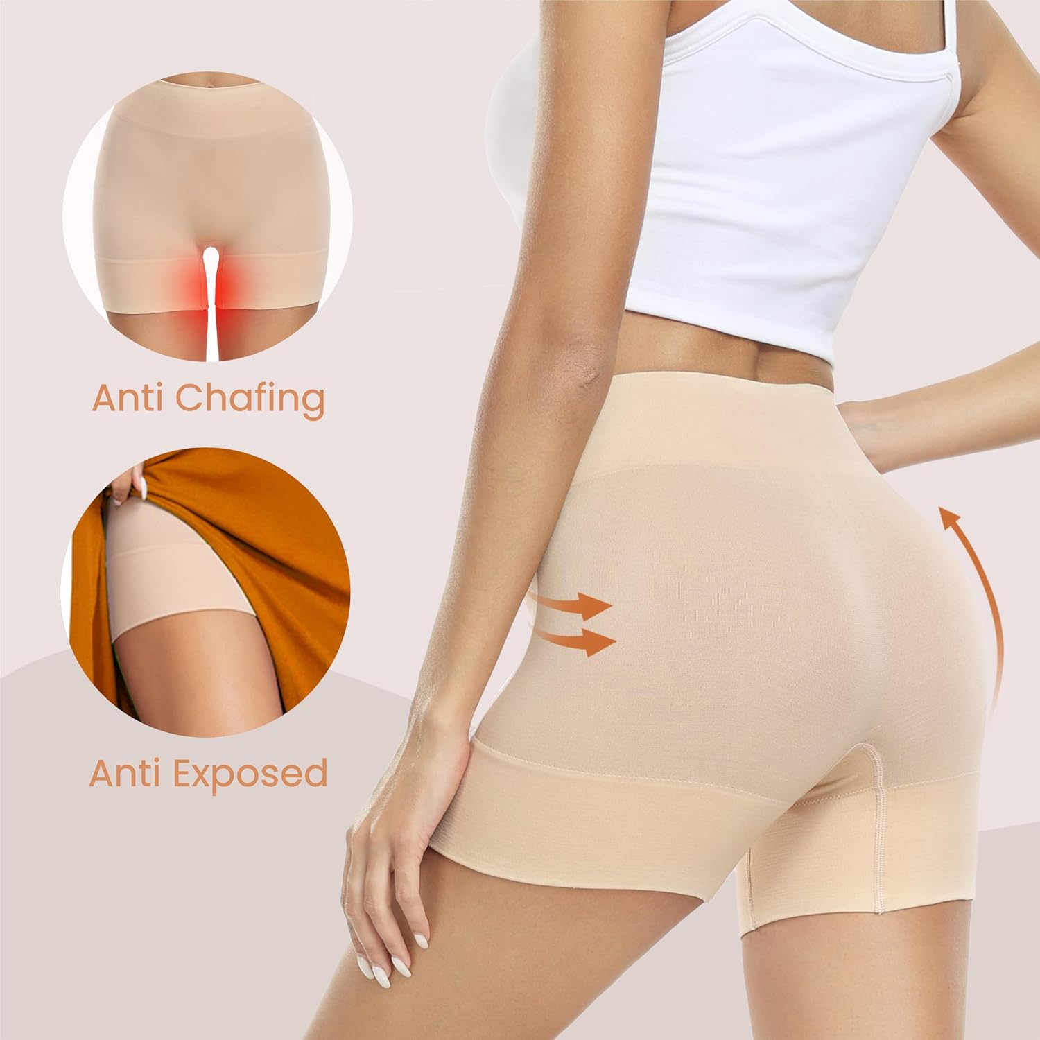 BESTENA 3-Pack Seamless Anti Chafing Shorts — image 2