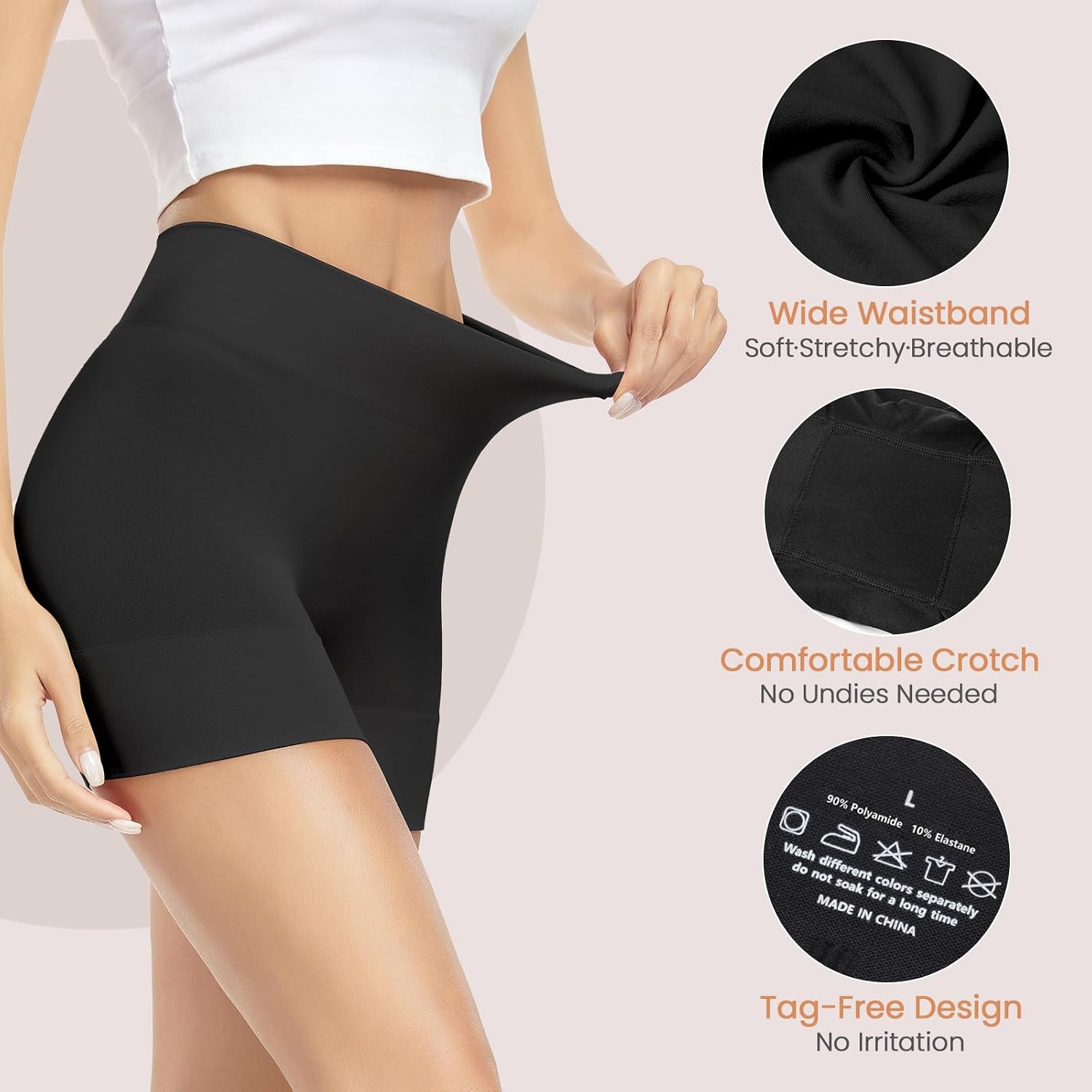 BESTENA 3-Pack Seamless Anti Chafing Shorts — image 4