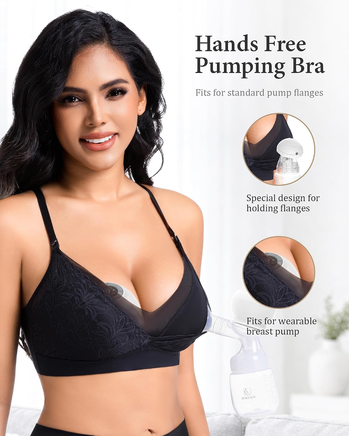 Momfree Hands-Free Lace Pumping Bra — image 2
