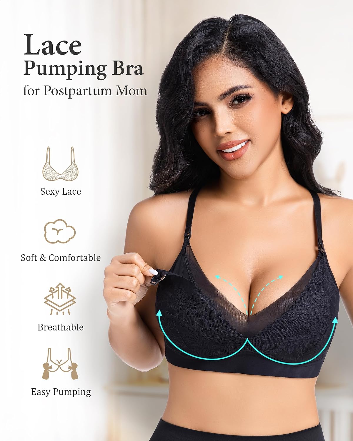 Momfree Hands-Free Lace Pumping Bra — image 3