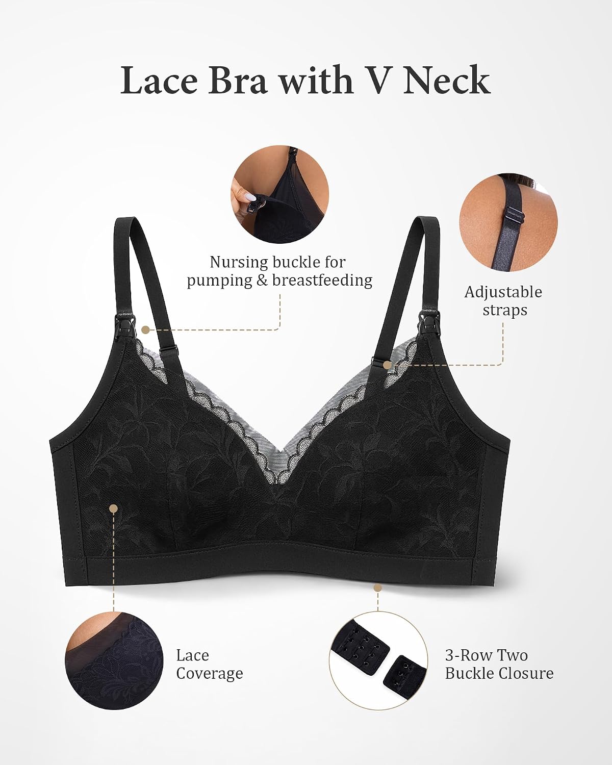 Momfree Hands-Free Lace Pumping Bra — image 6