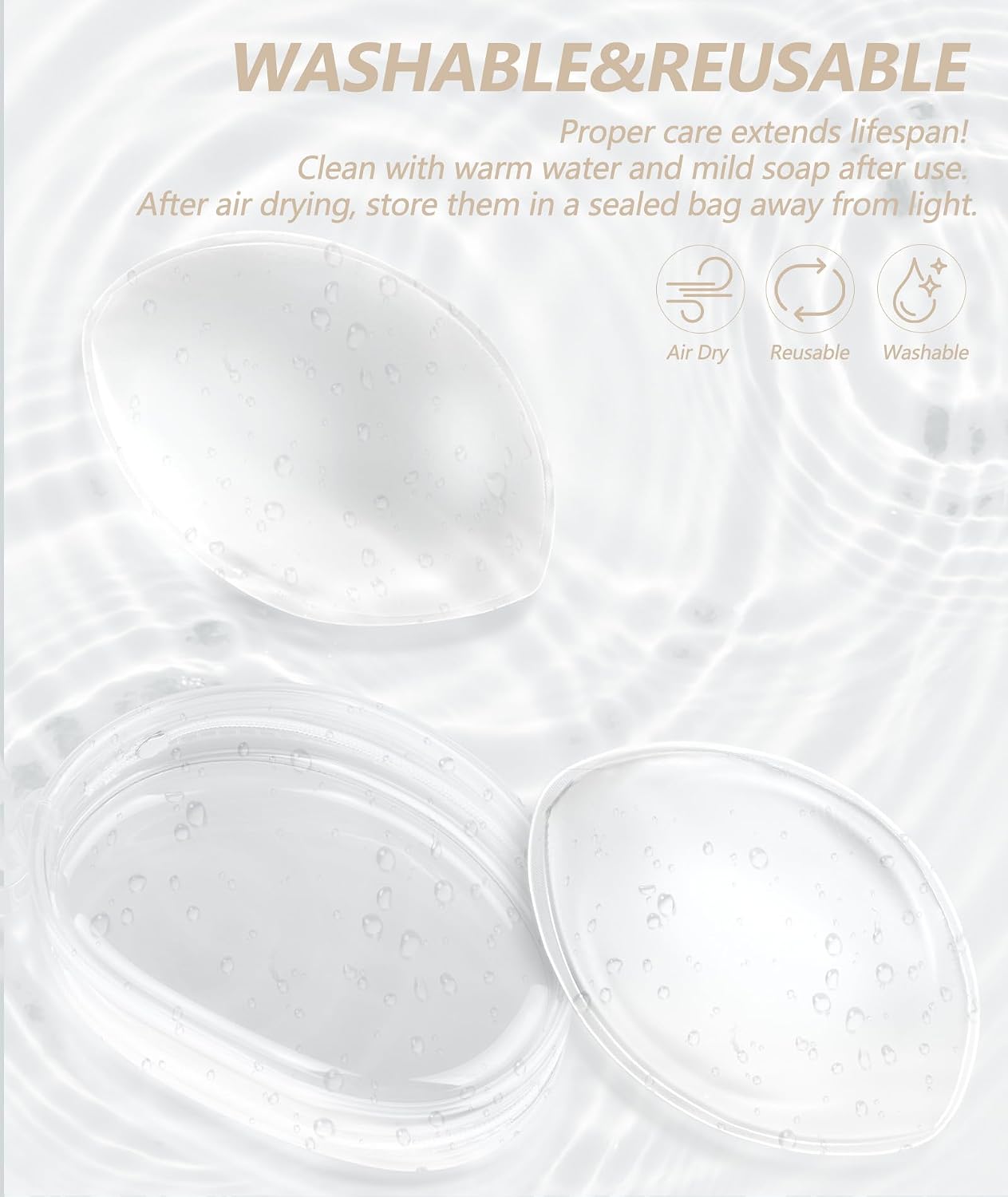 sellto Silicone Bra Inserts Push Up Pads — image 3