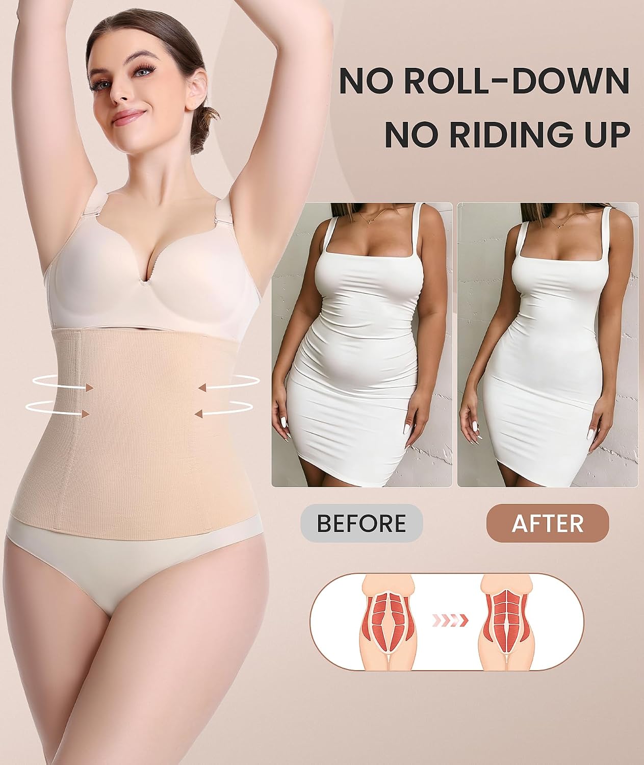 OXYSAIKO Waist Trainer Tummy Control Belt — image 2