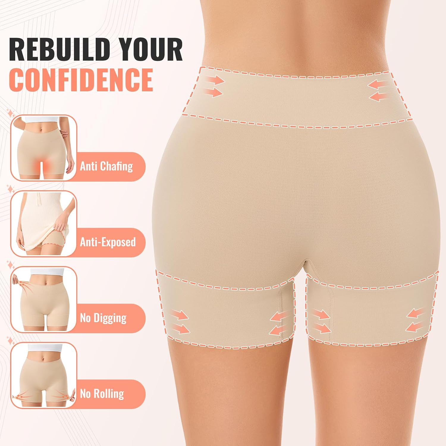 ForeverShaper Seamless Anti Chafing Slip Shorts — image 2