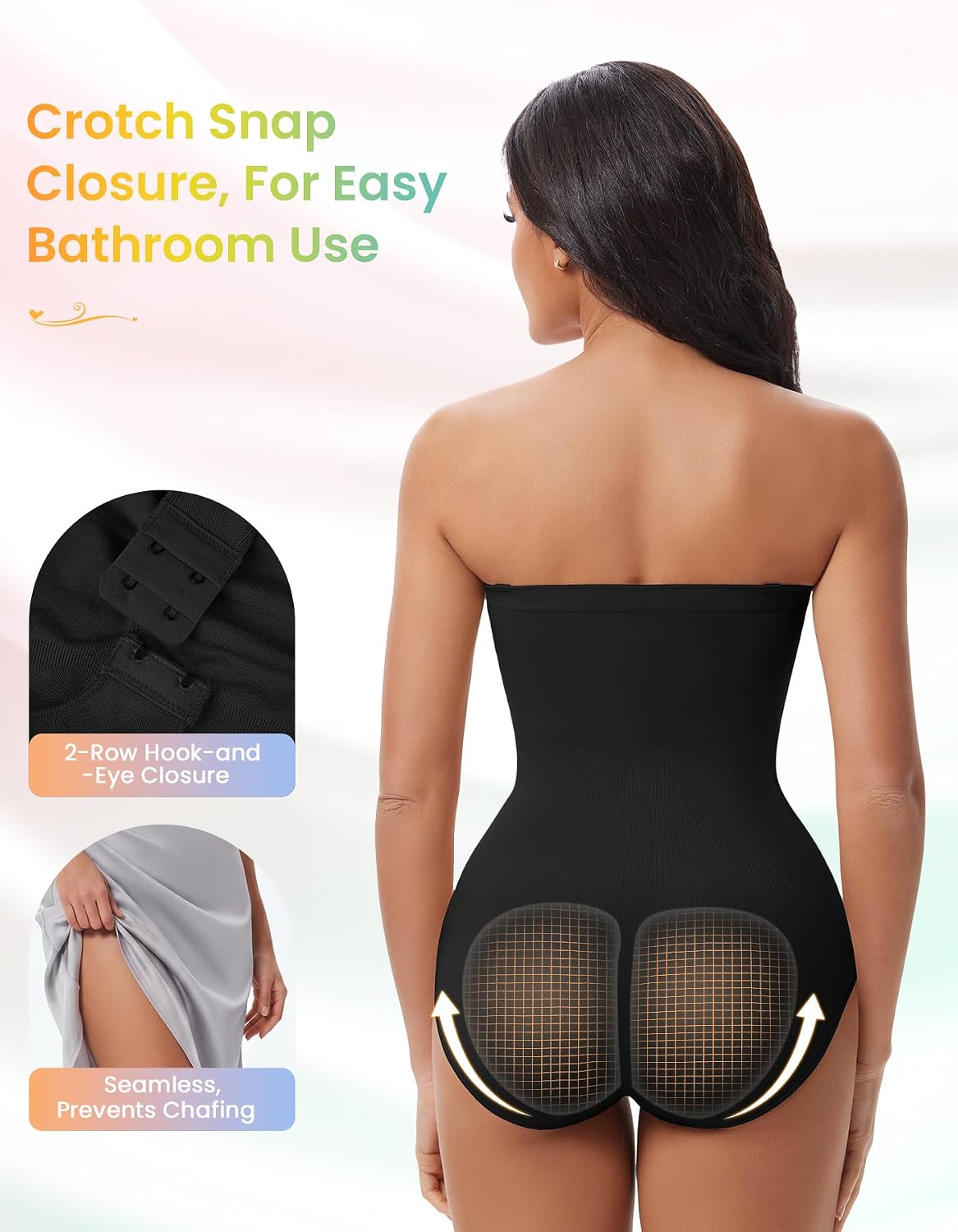 SIMIYA Strapless Shapewear Bodysuit with Built-in Bra — image 4