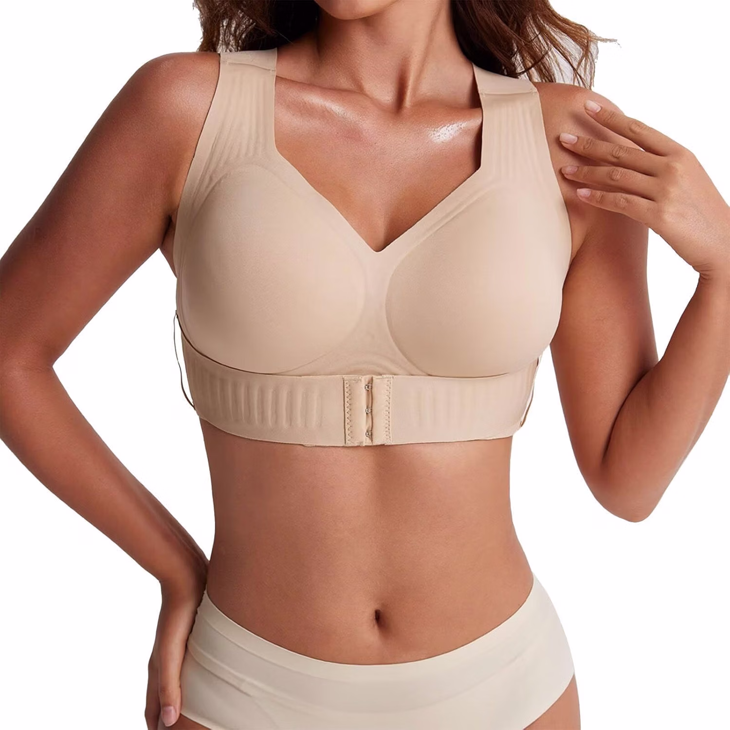 ZVLOGYTE Cross Back Front Closure Posture Bra — image 4