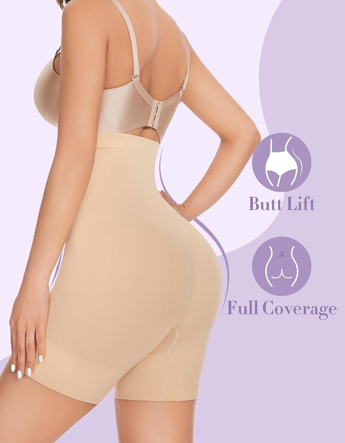 YADIFEN High Waisted Shapewear Shorts for Women — image 2