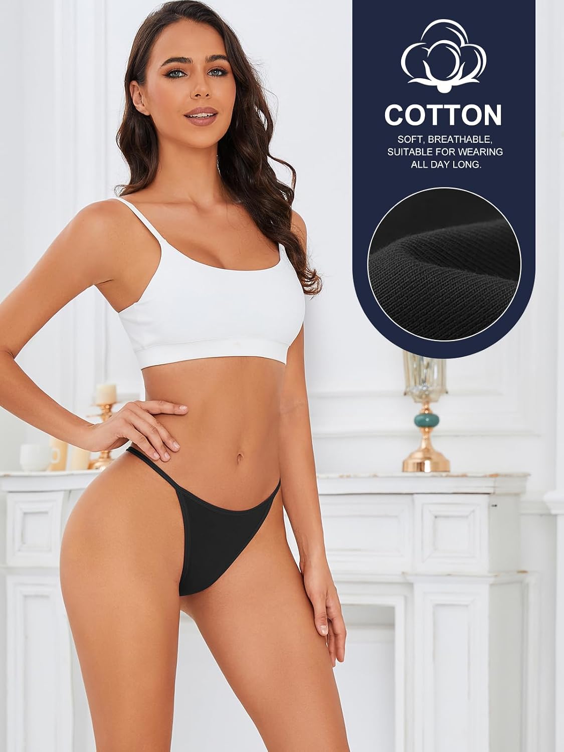 Oshkang Cotton G-String Thongs 8-Pack — image 4