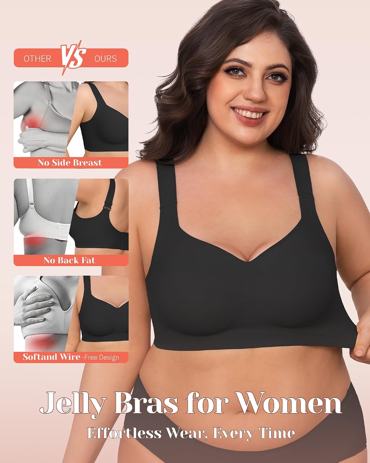 Gailife Seamless Full Coverage Wireless Minimizer Bra — image 5