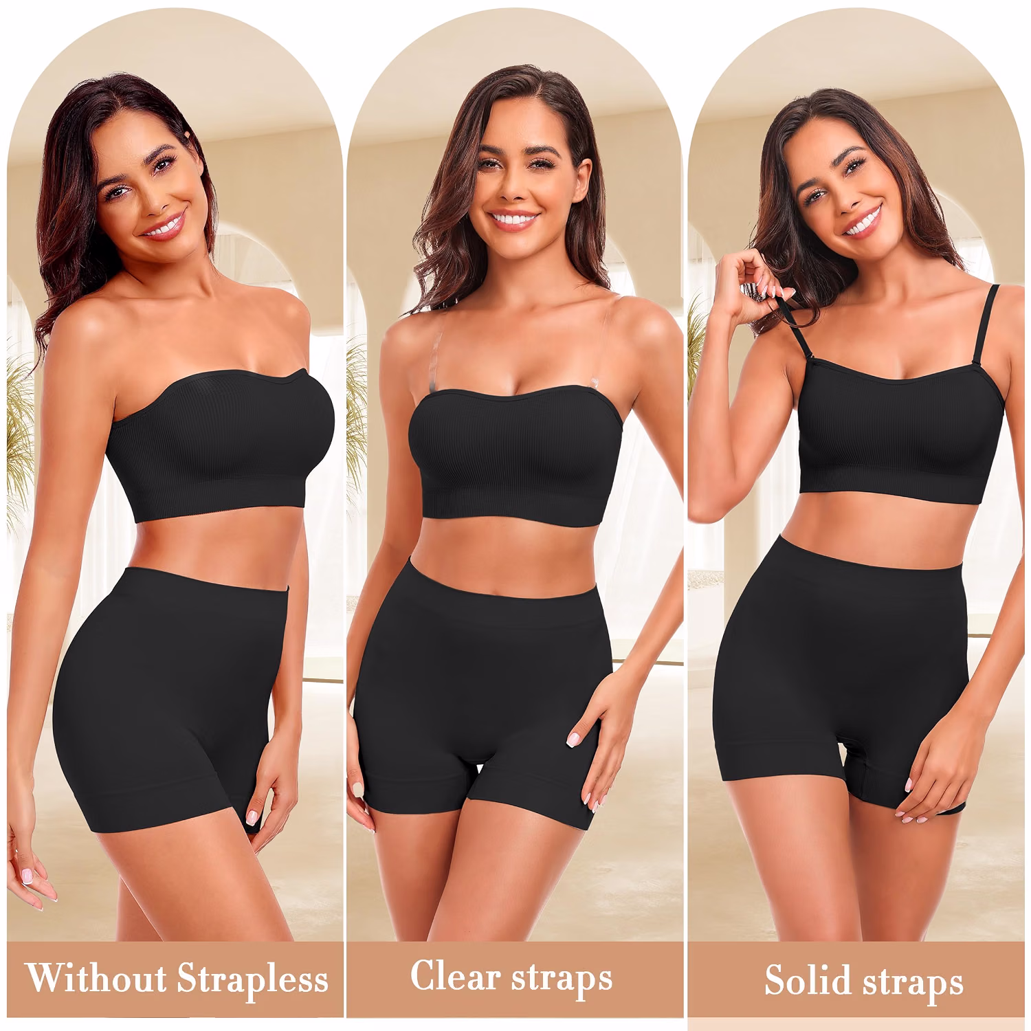 SIMIYA Wireless Non Slip Padded Bandeau Bra — image 5