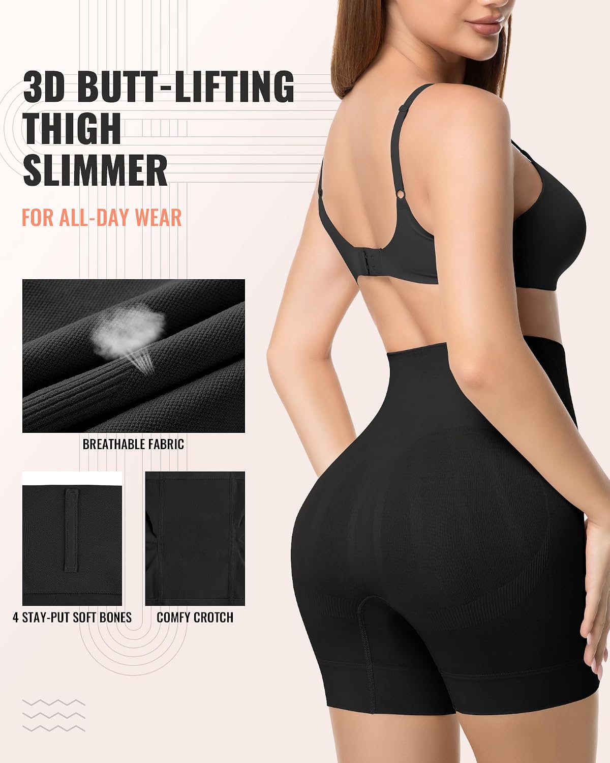 ForeverShaper Mid Waist Tummy Control Shapewear Shorts — image 3
