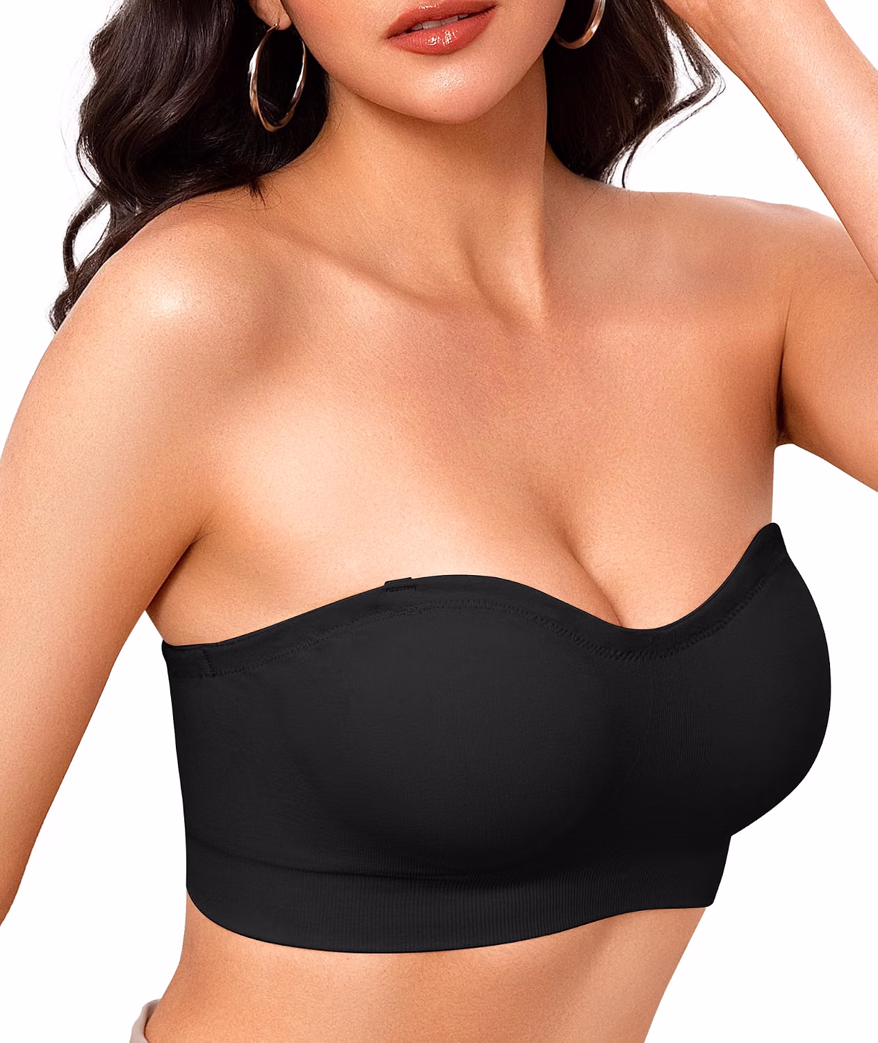 Finduself Women's Wireless Push Up Bandeau Bra — image 8