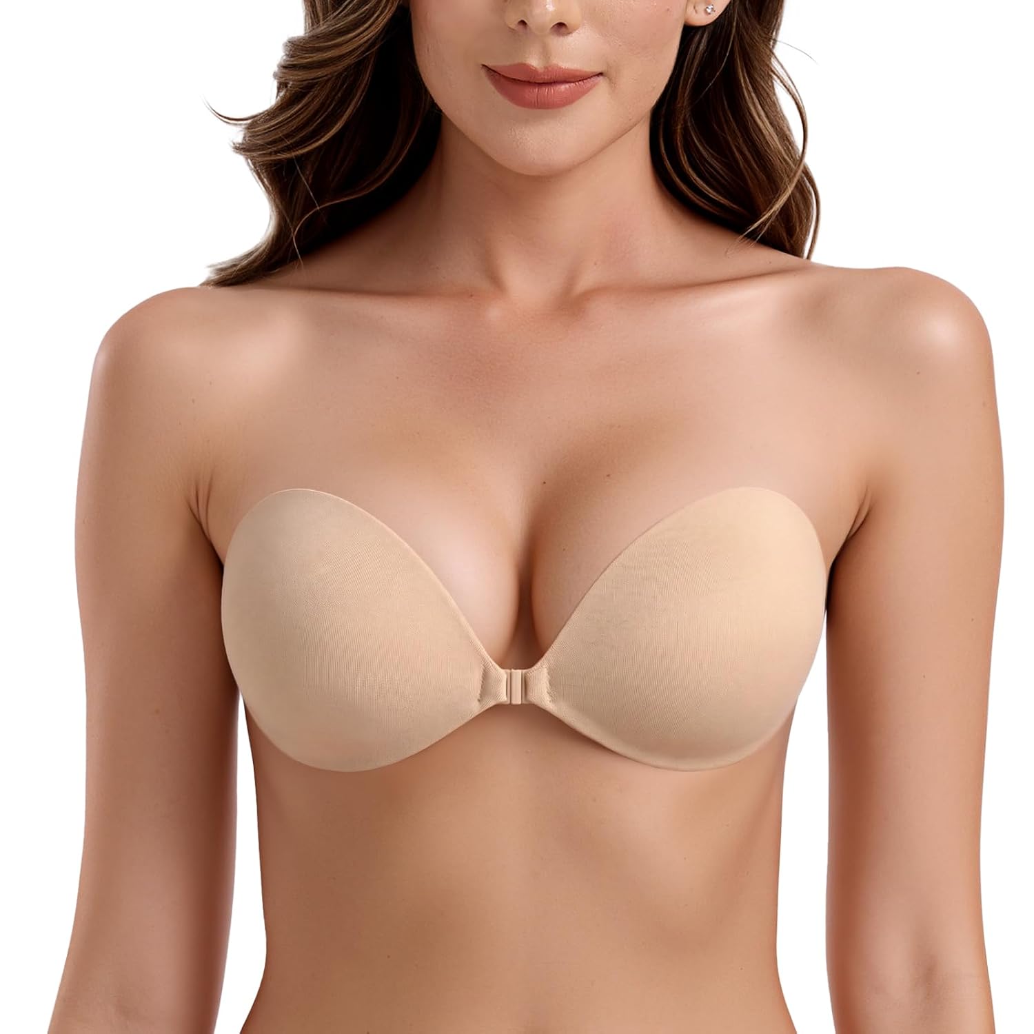 REROIO Ultra Sticky Push Up Backless Bra