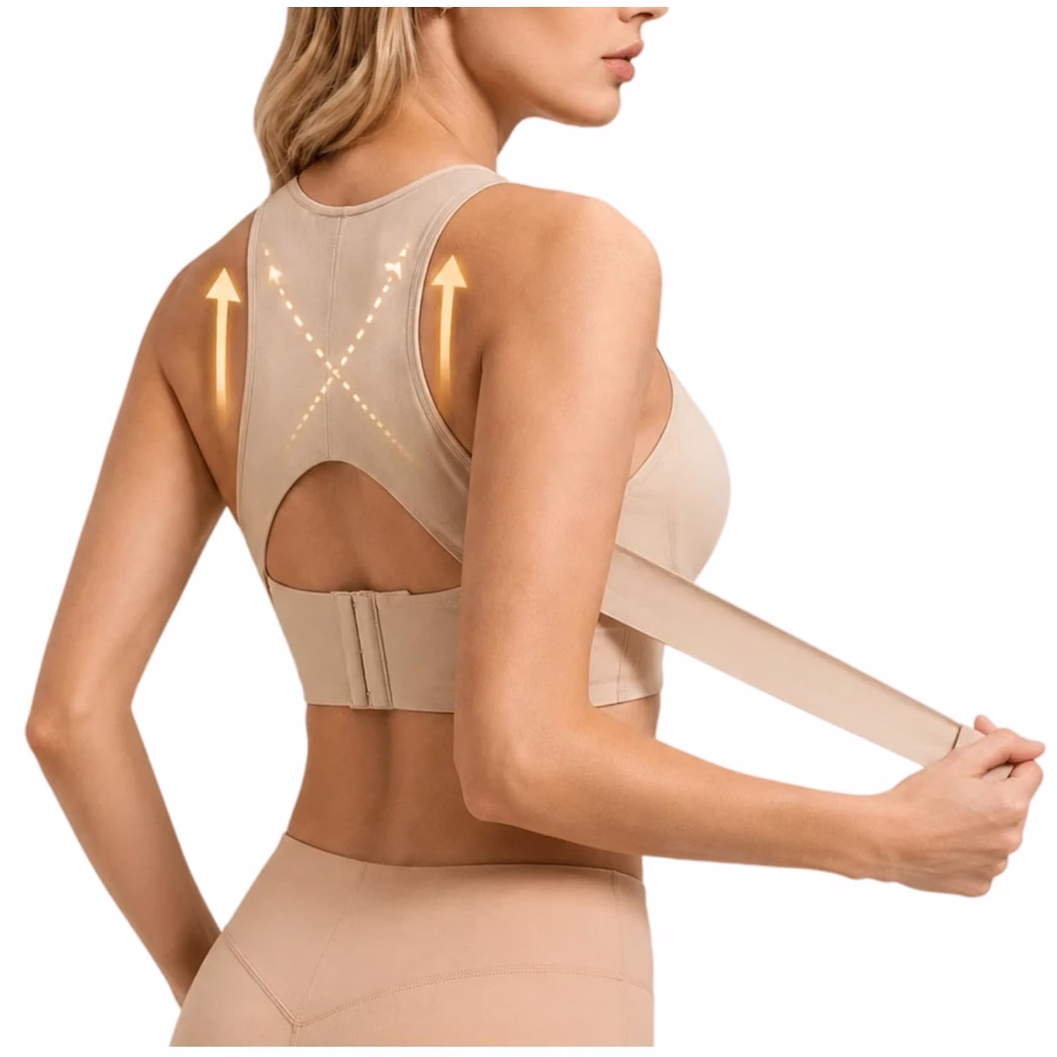 yxlaml Women's Front Closure Posture Support Bra