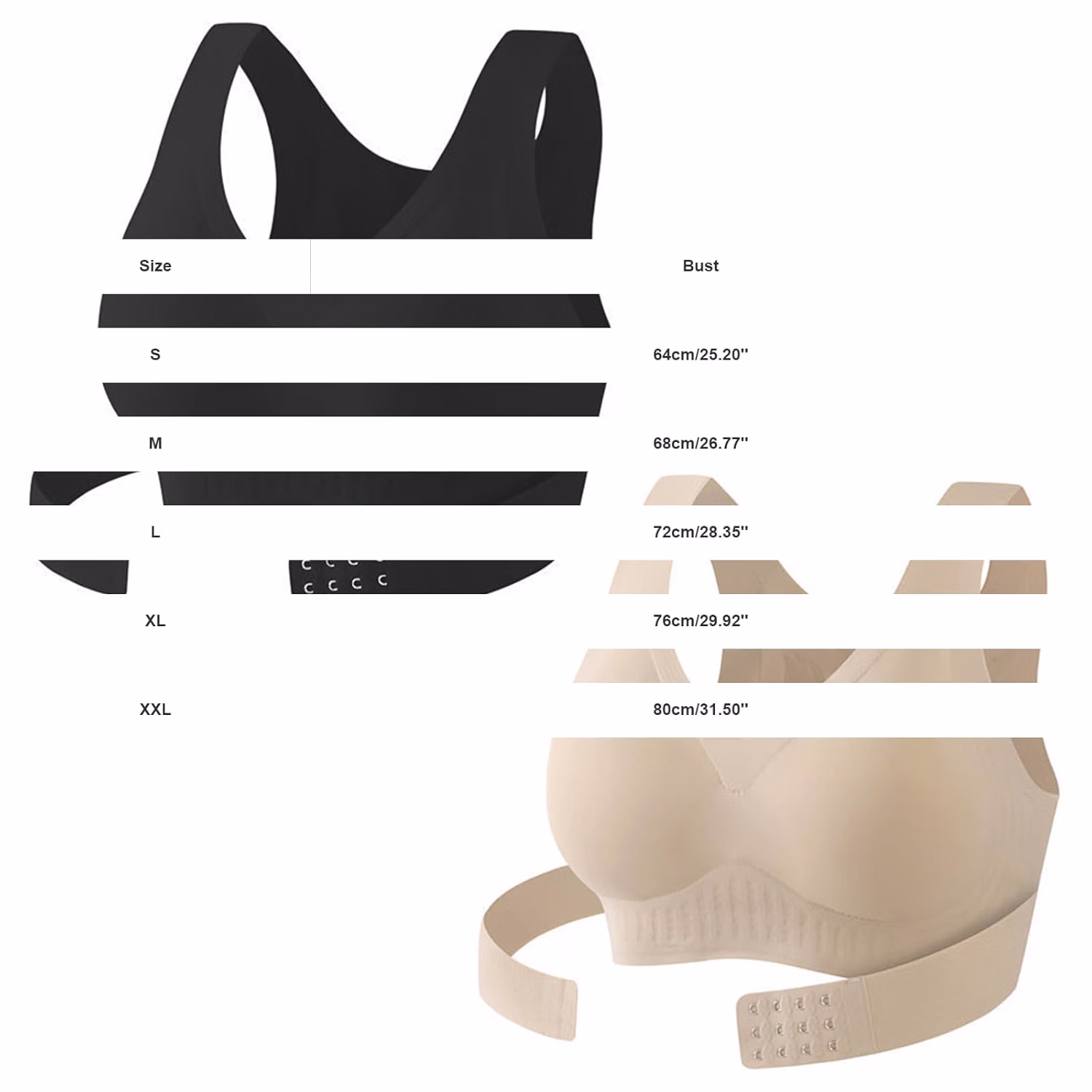 yxlaml Women's Front Closure Posture Support Bra — image 4