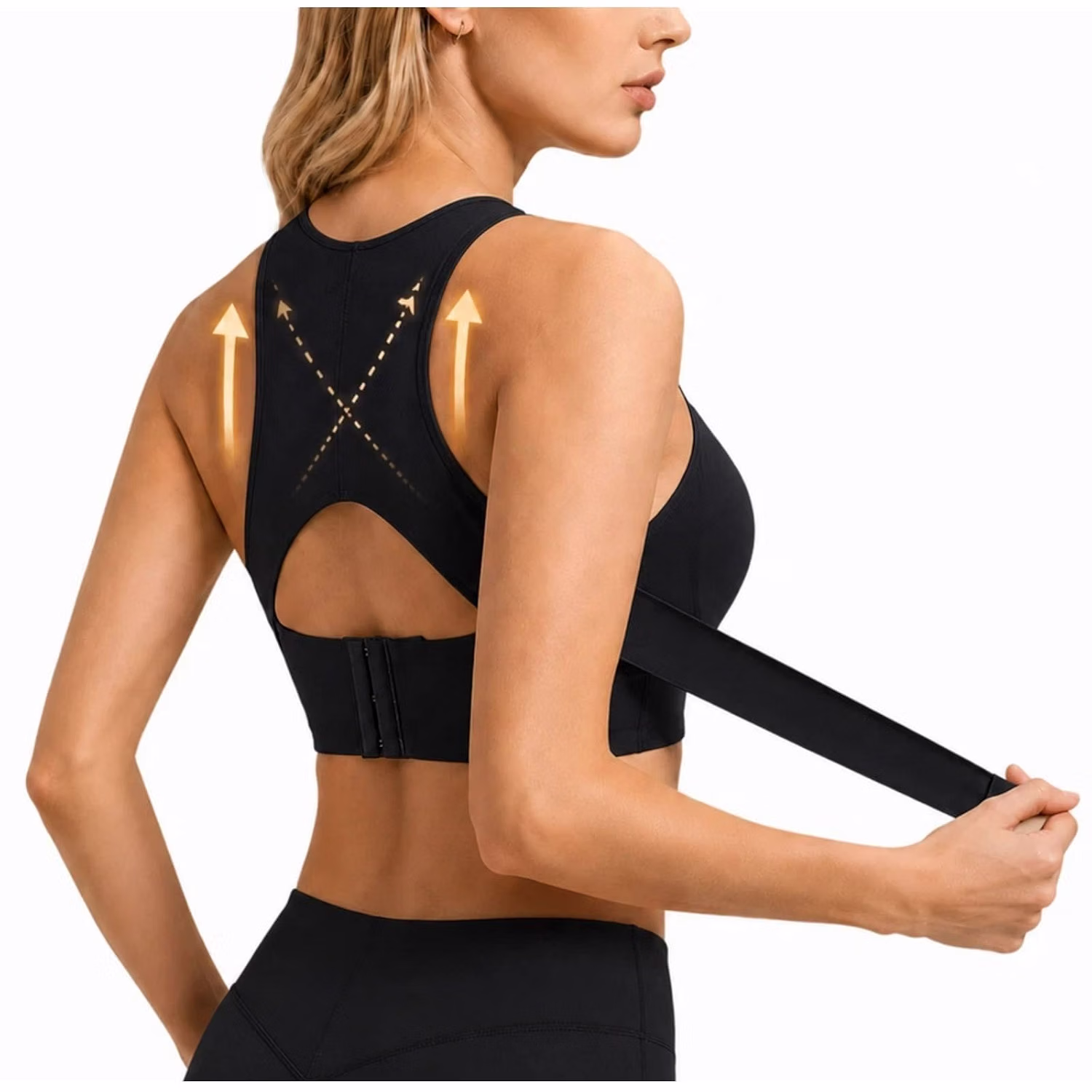qndjkx Front Closure Wireless Posture Support Bra