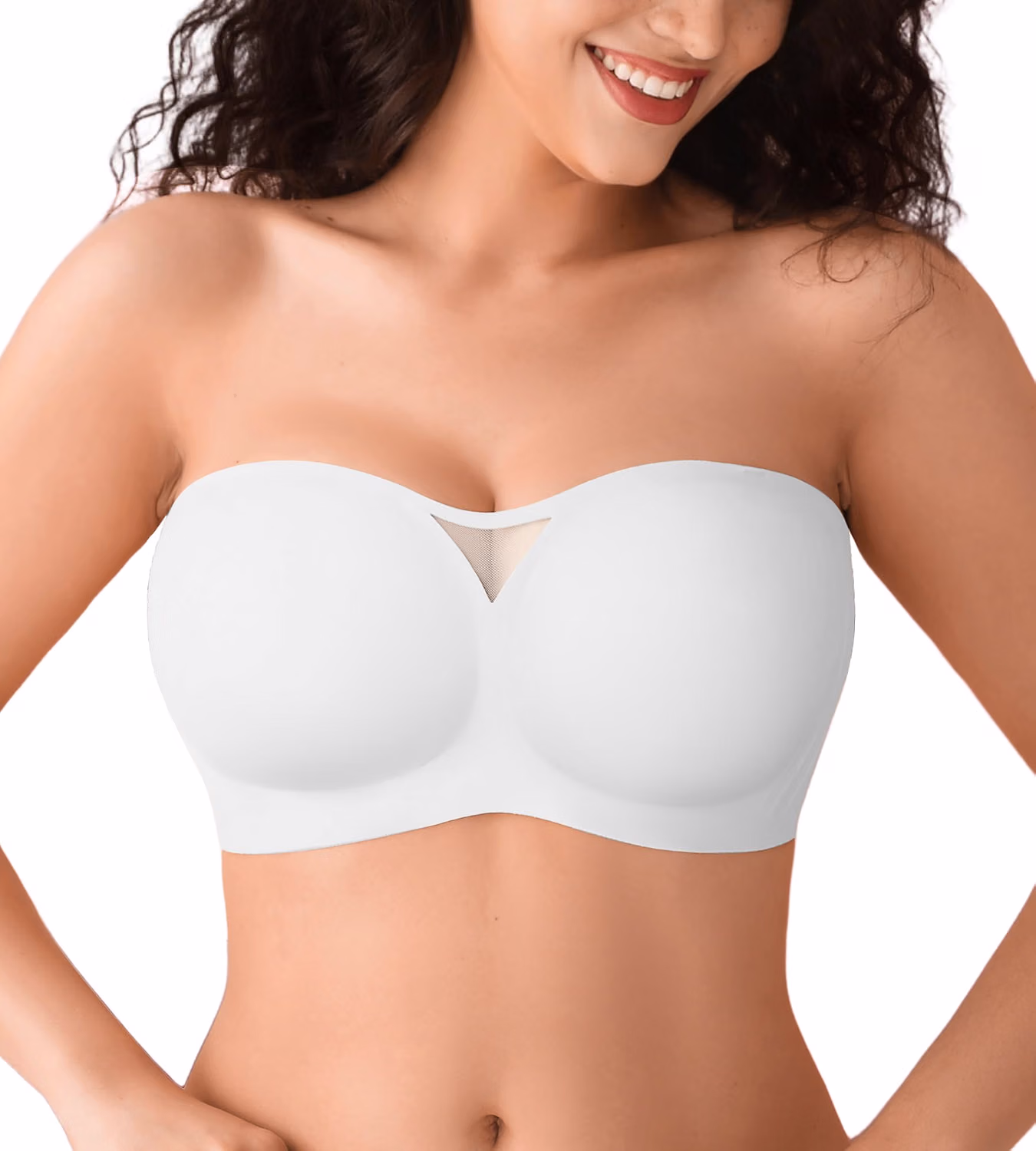 DEANGELMON Wireless Padded Non-Slip Bandeau Bra — image 7
