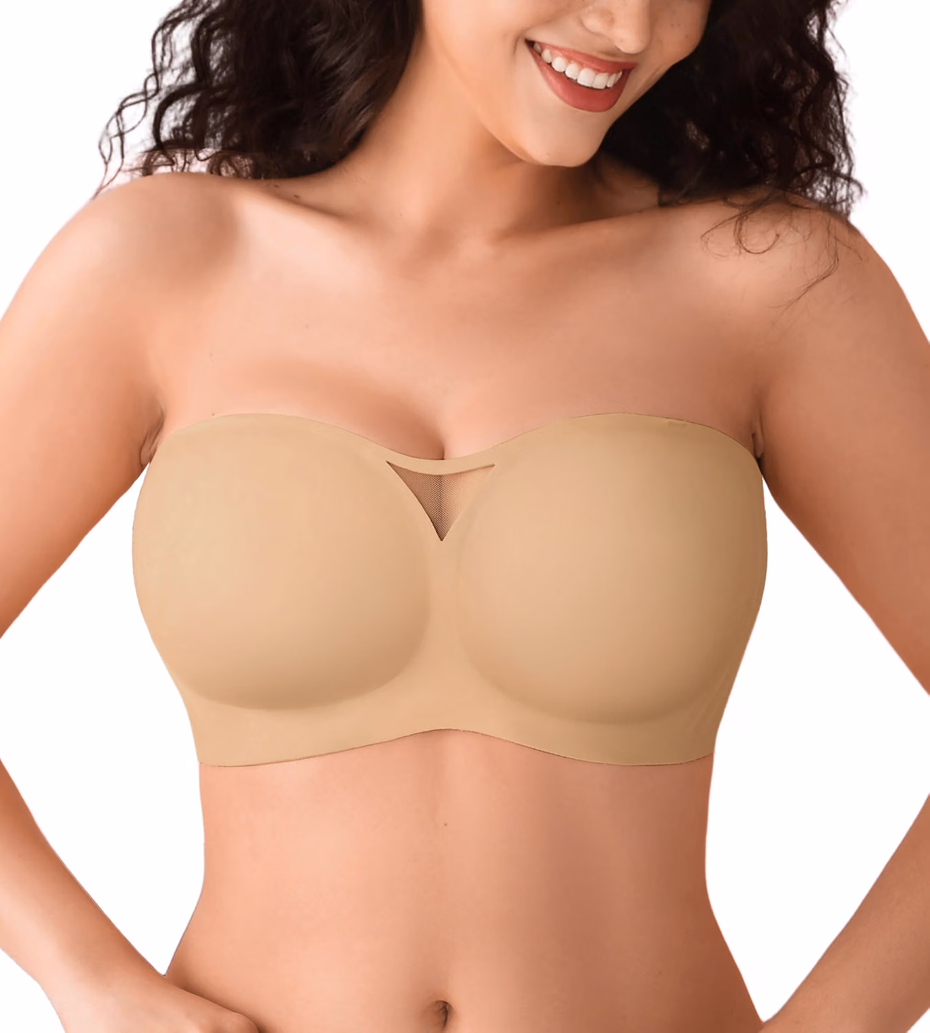 DEANGELMON Wireless Padded Non-Slip Bandeau Bra — image 8