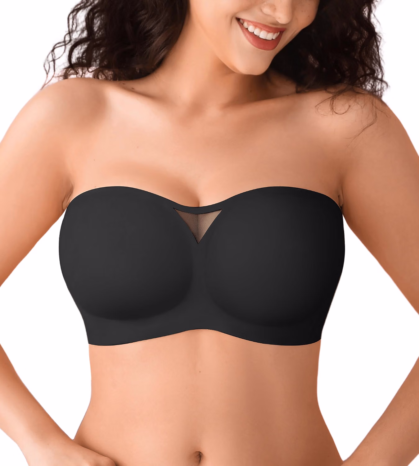 DEANGELMON Wireless Padded Non-Slip Bandeau Bra — image 9