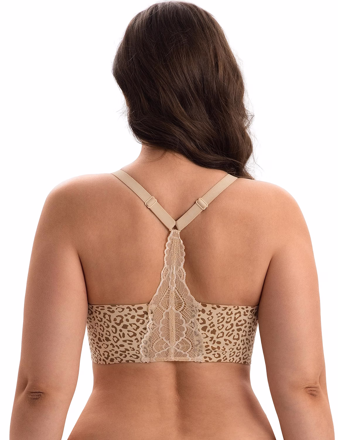 Lusait Wireless Jelly Bra Seamless Lace Racerback — image 8
