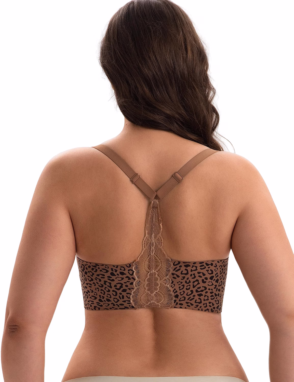Lusait Wireless Jelly Bra Seamless Lace Racerback — image 12