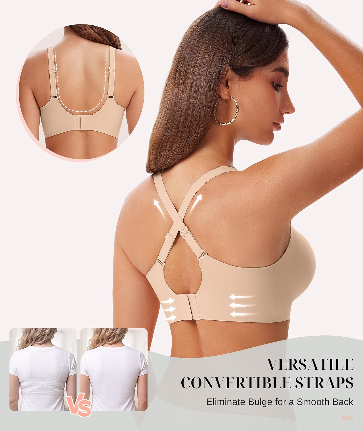 ROIIRO Jelly Wireless Deep V Bra — image 3