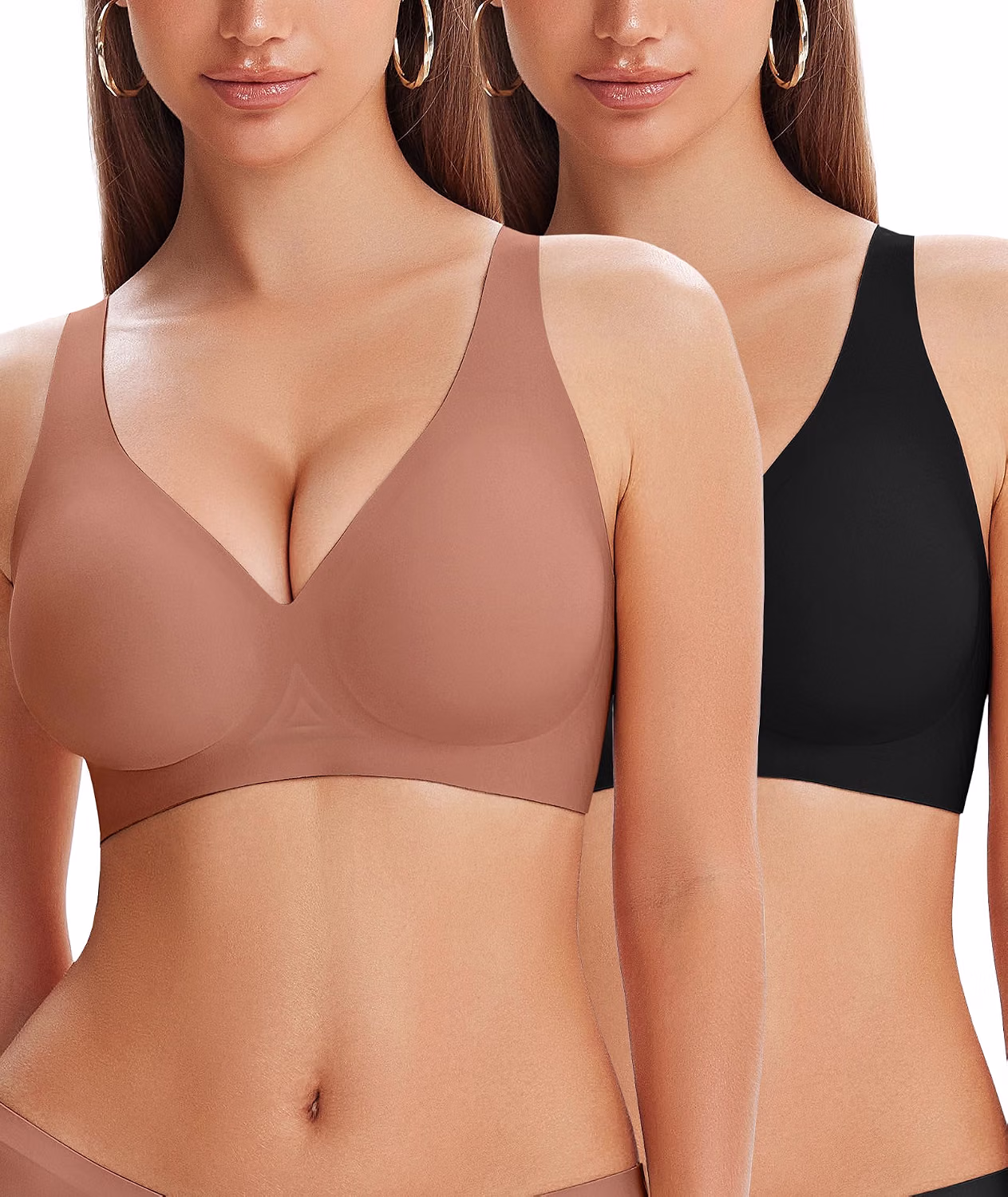 ROIIRO Jelly Wireless Deep V Bra — image 7