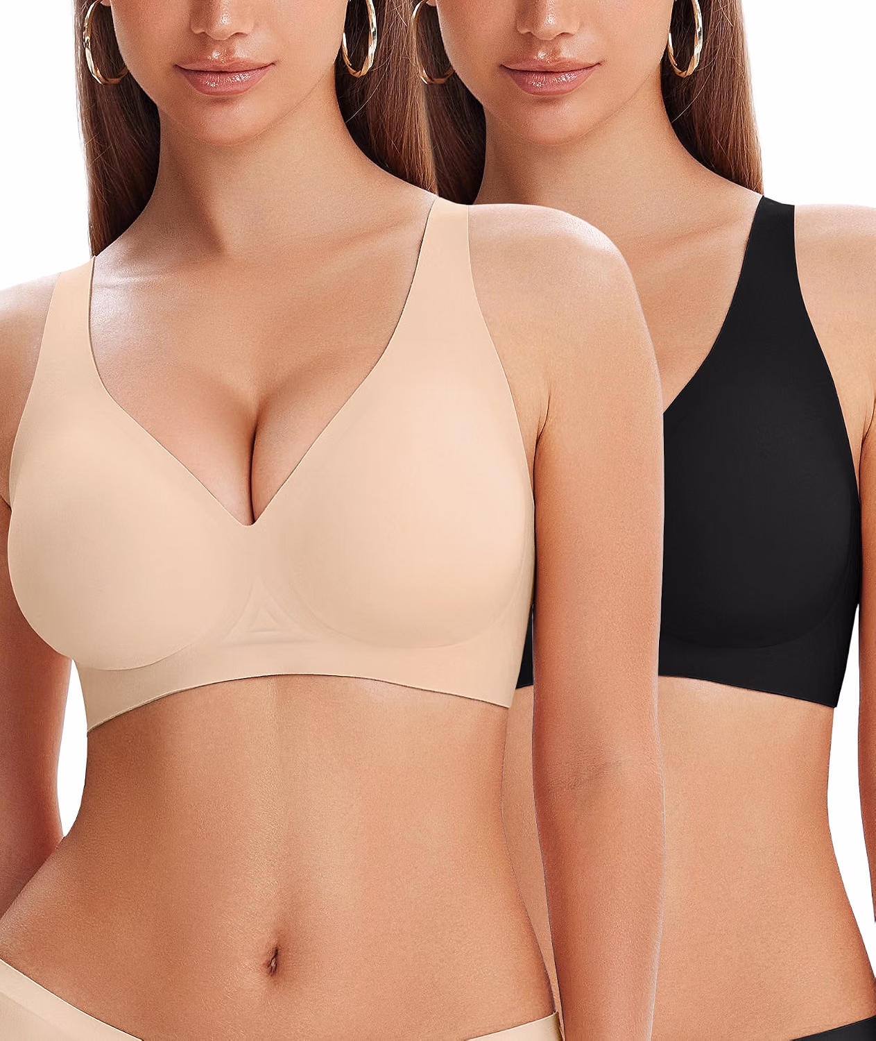 ROIIRO Jelly Wireless Deep V Bra — image 9
