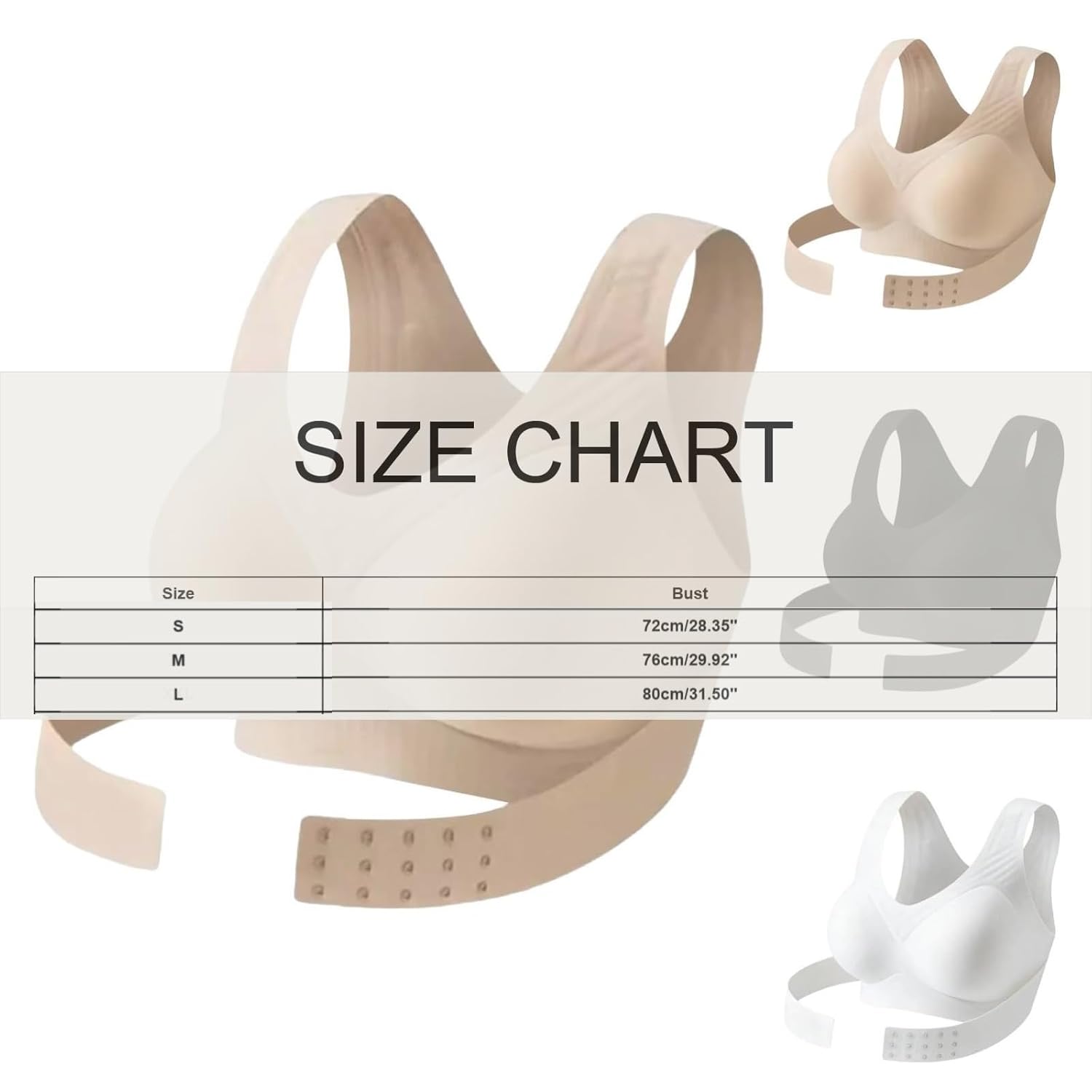 KSADZAIE Women's Front Closure Posture Corrector Bra — image 3