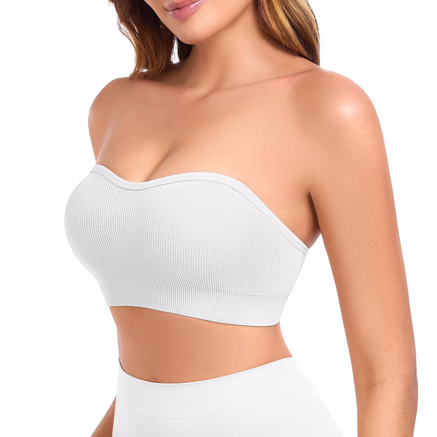 Finduself Strapless Wireless Padded Bandeau Bra — image 8