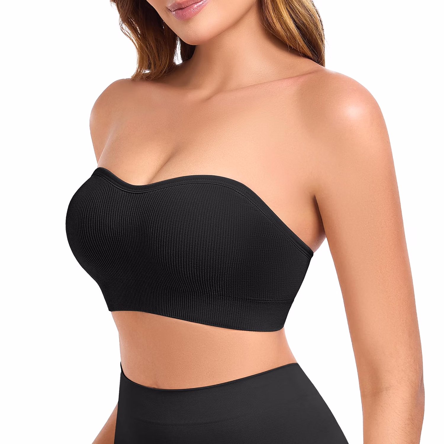 Finduself Strapless Wireless Padded Bandeau Bra — image 9