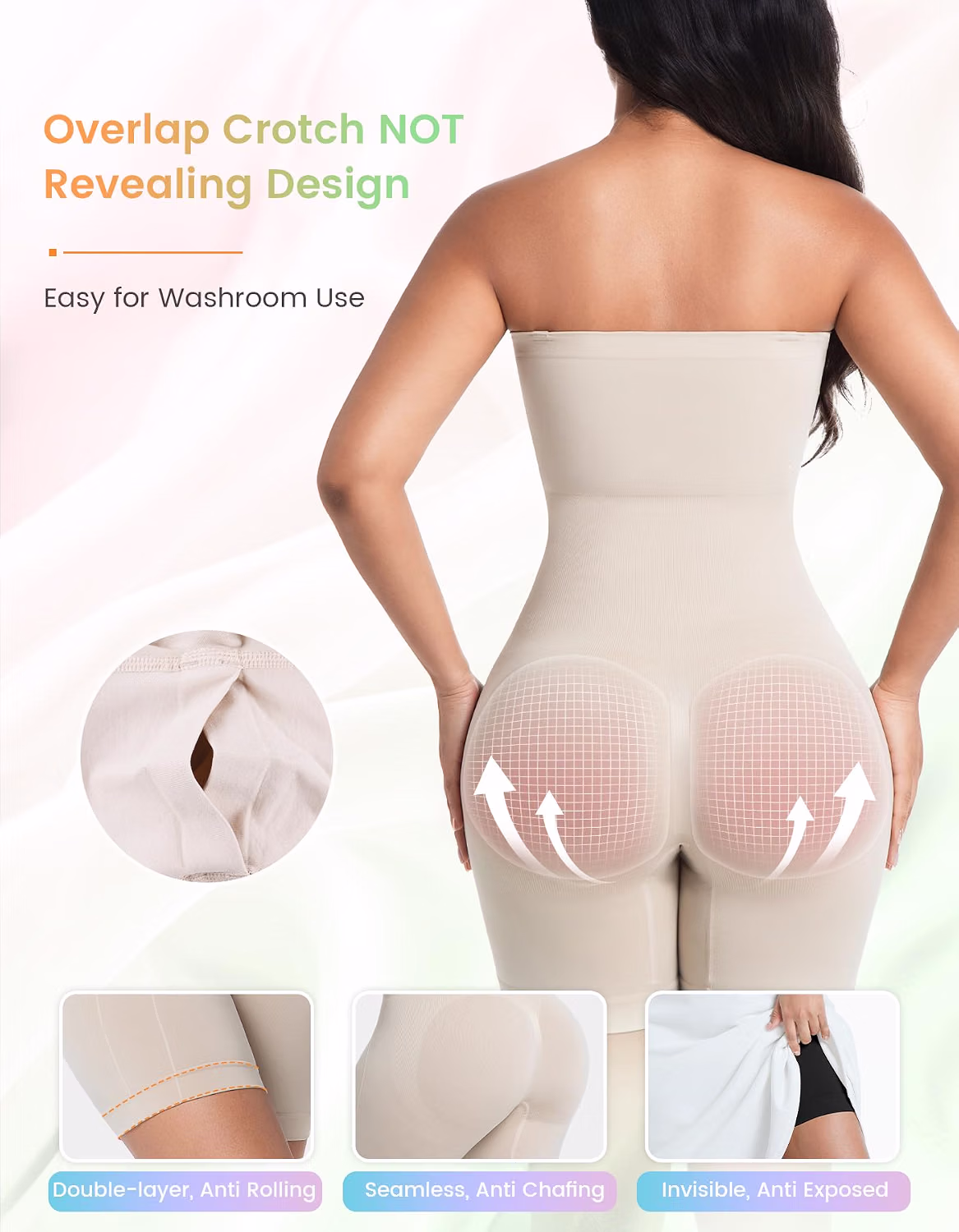 SIMIYA Tummy Control Shapewear Bodysuit with Built-in Bra — image 4
