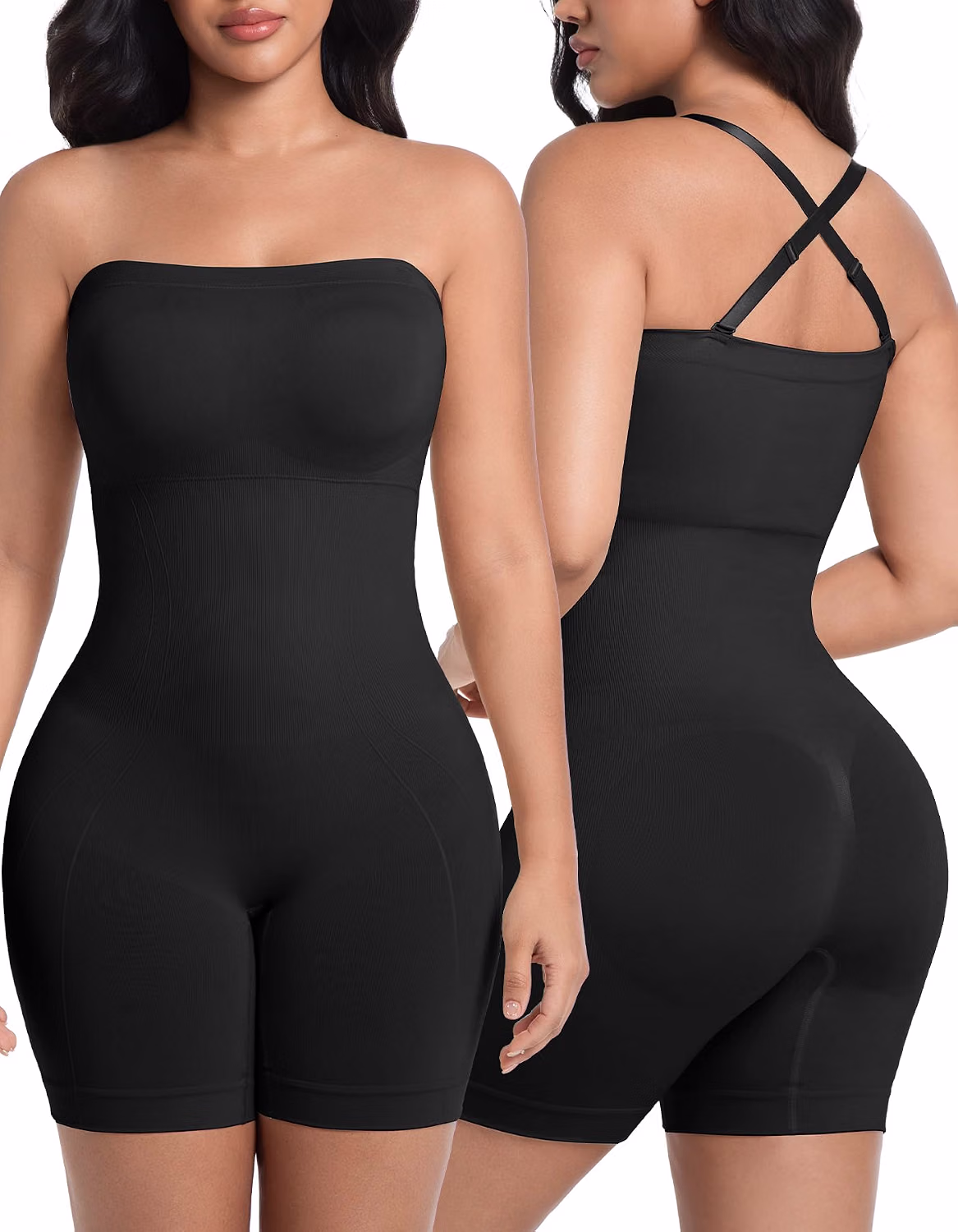 SIMIYA Tummy Control Shapewear Bodysuit with Built-in Bra — image 8