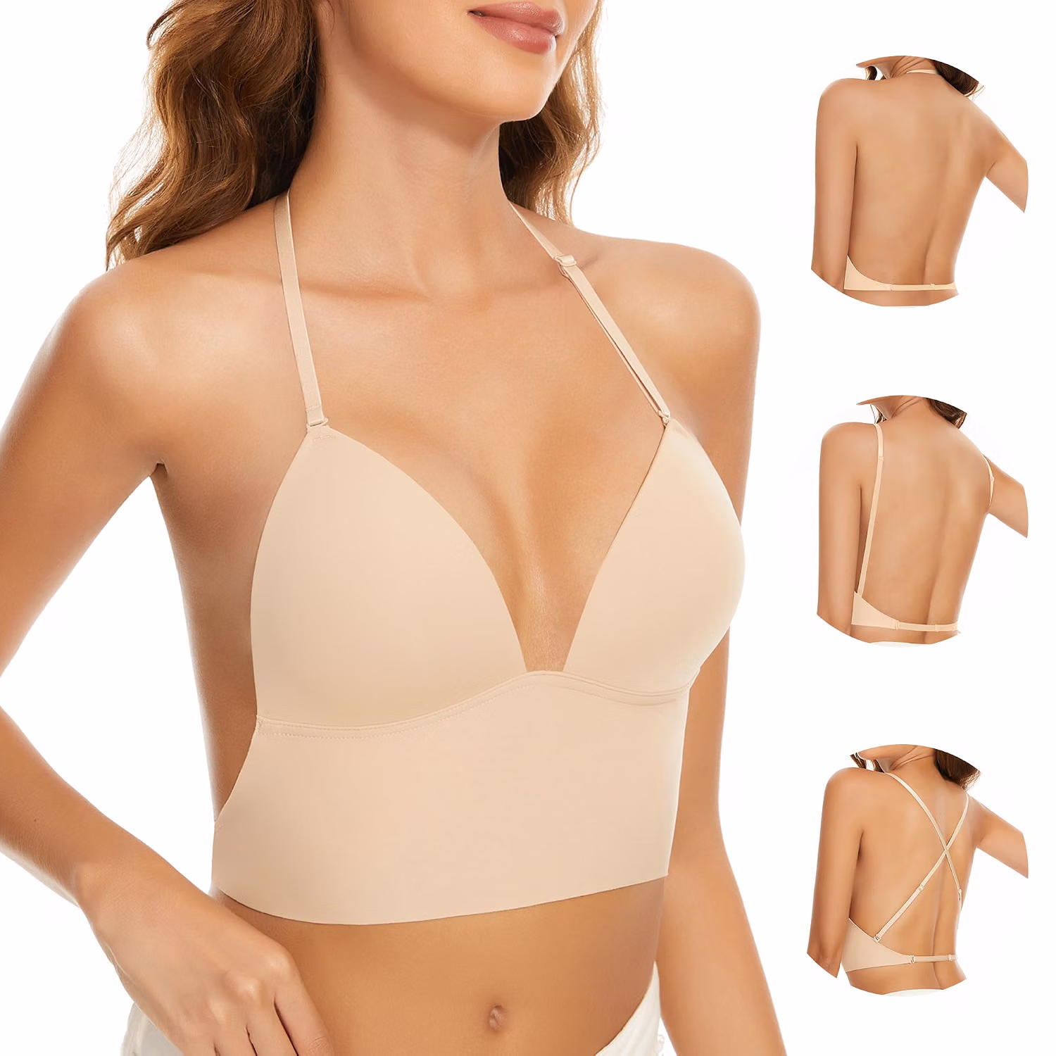 MIMIBACKLESS Seamless Triangle Backless Bralette — image 2