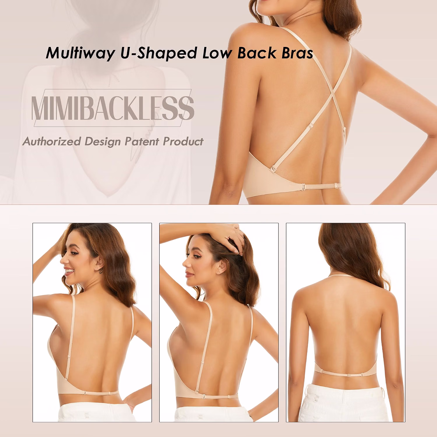 MIMIBACKLESS Seamless Triangle Backless Bralette — image 4