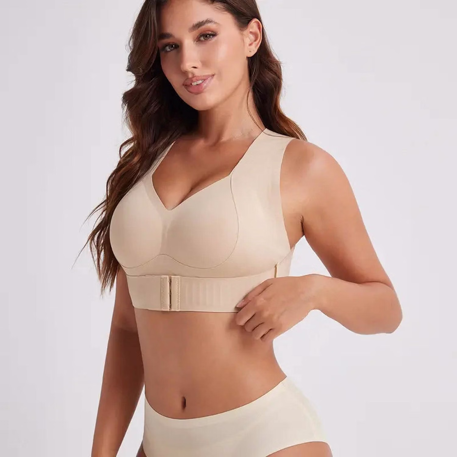 Women's Front Closure Wireless Posture Bra — image 2