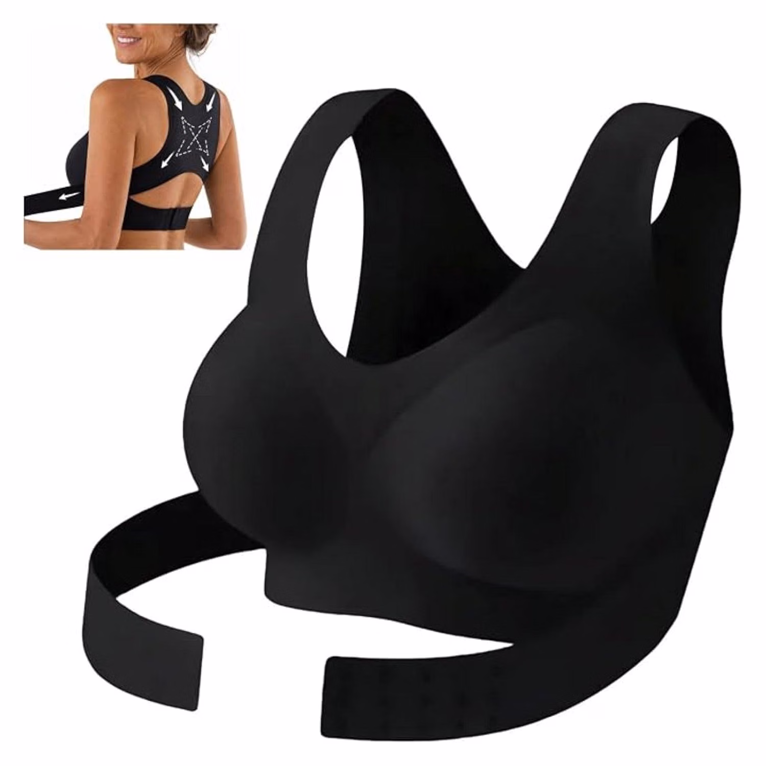 Women's Front Closure Wireless Posture Bra — image 8