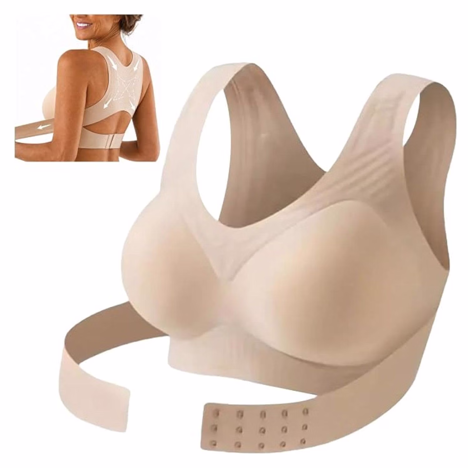Women's Front Closure Wireless Posture Bra — image 10