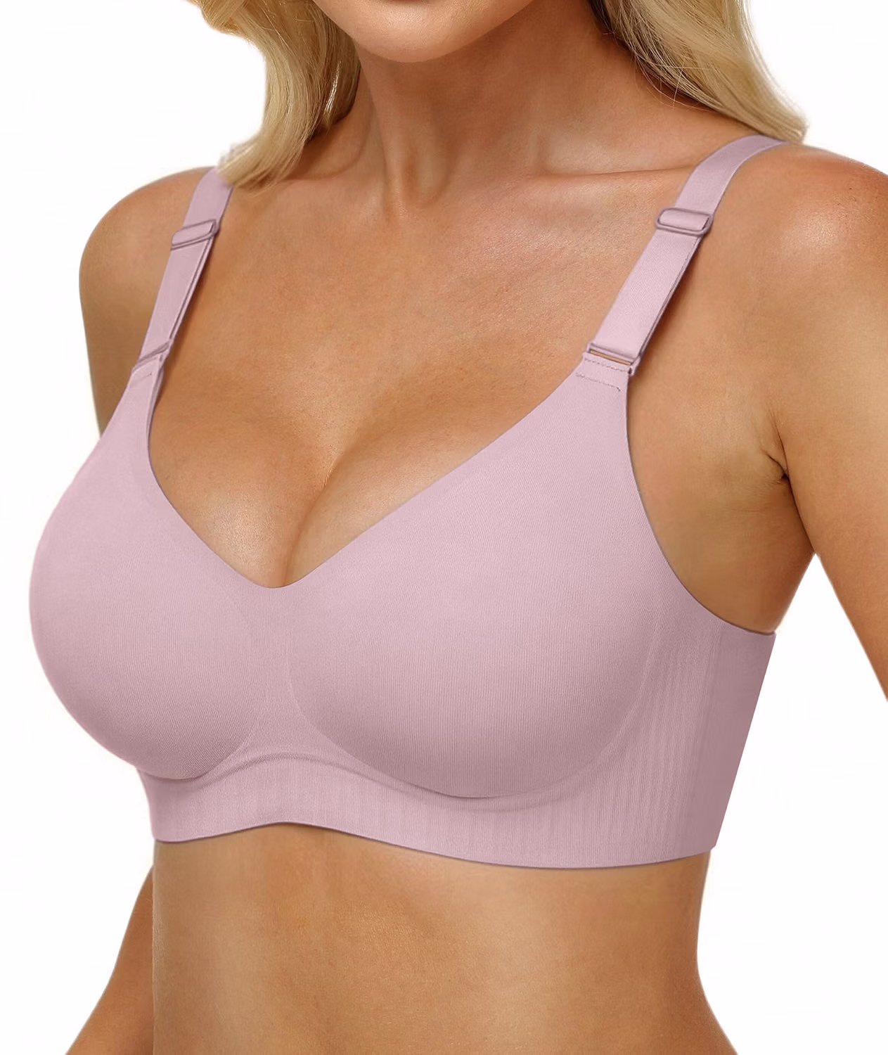 Finduself Jelly Deep V Wireless Seamless Bra — image 8