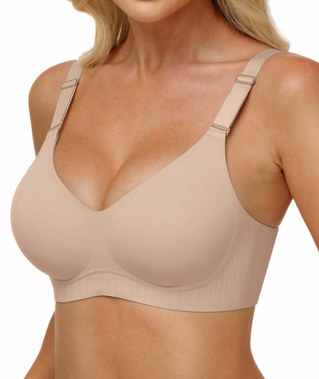 Finduself Jelly Deep V Wireless Seamless Bra — image 10