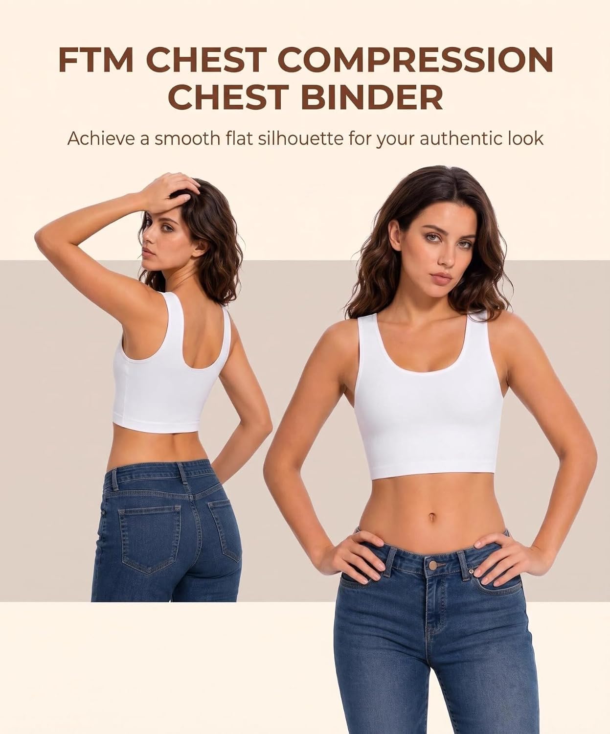 Girlhoney FTM Chest Binder Compression Top — image 5