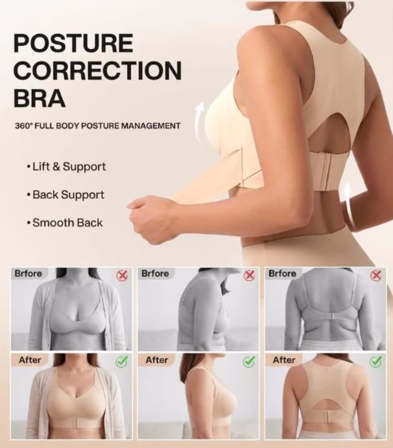 HuayoRong Shapecurve Posture Bra for Women — image 6