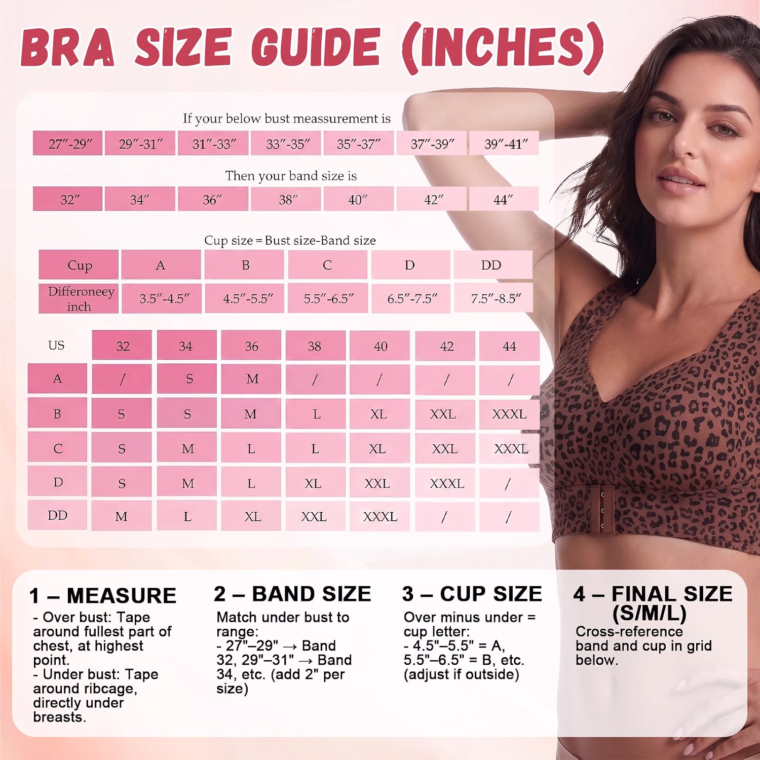 TOSHOW Women's Front Closure Posture Corrector Bra — image 6